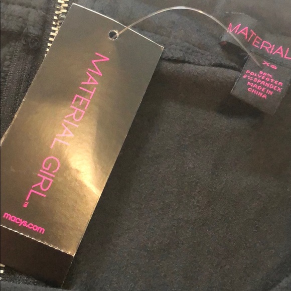 NWT Material Girl Gray Suede Pencil Skirt XS - Picture 5 of 8